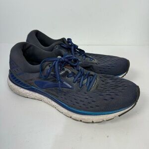 Brooks Transcend 6 Gray & Blue Running Shoes Athletic Workout